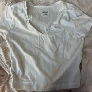 Wild Fable Basic White Crop Tee